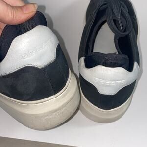 Greats platform black suede sneakers